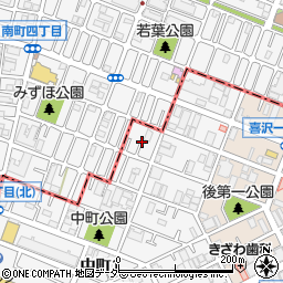 埼玉県戸田市中町1丁目4周辺の地図