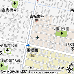 千葉県松戸市西馬橋相川町166-3周辺の地図