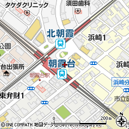 ソフトバンク朝霞台周辺の地図