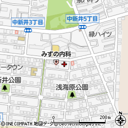 所沢中新井郵便局周辺の地図