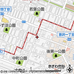 埼玉県戸田市中町1丁目3-19周辺の地図