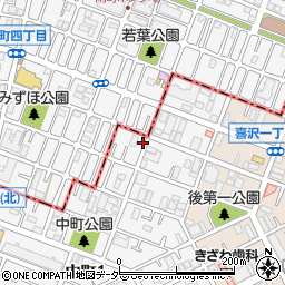 埼玉県戸田市中町1丁目4-29周辺の地図