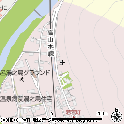 岐阜県下呂市湯之島442周辺の地図