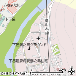 岐阜県下呂市湯之島376周辺の地図