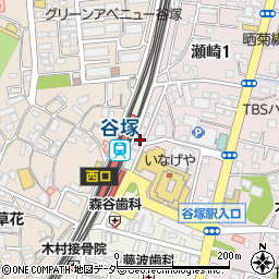 みずほ銀行谷塚駅前 ＡＴＭ周辺の地図