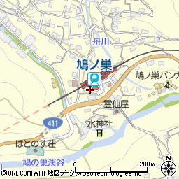 鳩ノ巣駅トイレ周辺の地図