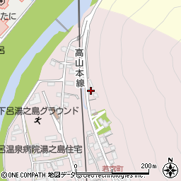 岐阜県下呂市湯之島433周辺の地図