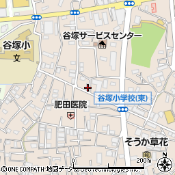 埼玉県草加市谷塚町1237-6周辺の地図