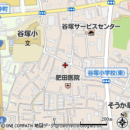 埼玉県草加市谷塚町1230-4周辺の地図
