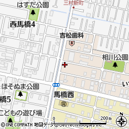 千葉県松戸市西馬橋相川町168周辺の地図