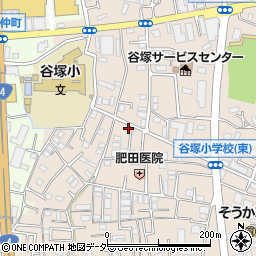 埼玉県草加市谷塚町1230-11周辺の地図
