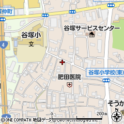 埼玉県草加市谷塚町1230-1周辺の地図