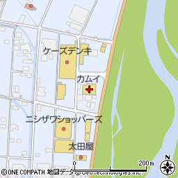 カムイ周辺の地図