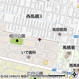 千葉県松戸市西馬橋相川町104周辺の地図