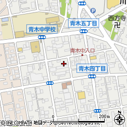 青木中央町会・会館周辺の地図