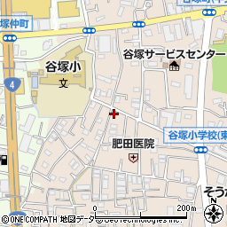 埼玉県草加市谷塚町1230-6周辺の地図