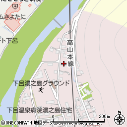 岐阜県下呂市湯之島378周辺の地図
