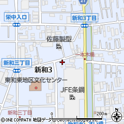 埼玉県三郷市新和3丁目190周辺の地図