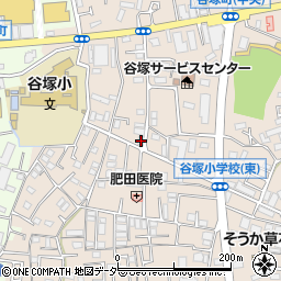 埼玉県草加市谷塚町1238-4周辺の地図