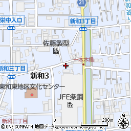 埼玉県三郷市新和3丁目191周辺の地図