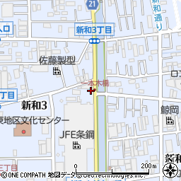 埼玉県三郷市新和3丁目192-2周辺の地図