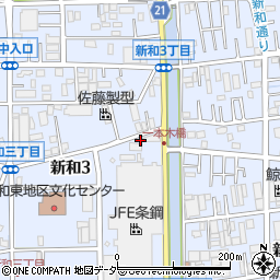 埼玉県三郷市新和3丁目192周辺の地図