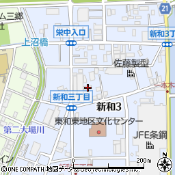 埼玉県三郷市新和3丁目216-2周辺の地図