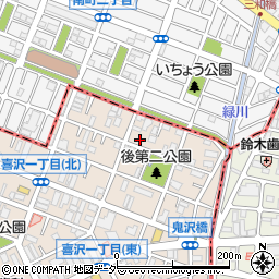 少林寺拳法　埼玉喜沢道院周辺の地図