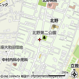 埼玉県新座市北野2丁目周辺の地図
