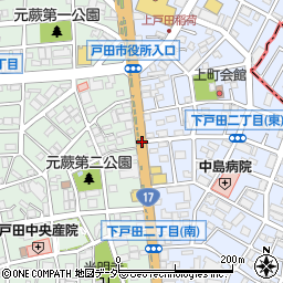 下戸田２周辺の地図