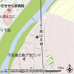 岐阜県下呂市湯之島401周辺の地図