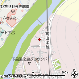 岐阜県下呂市湯之島399周辺の地図