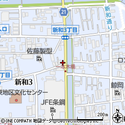 埼玉県三郷市新和3丁目173周辺の地図