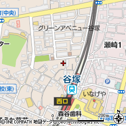 埼玉県草加市谷塚町714-14周辺の地図