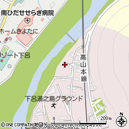 岐阜県下呂市湯之島397周辺の地図