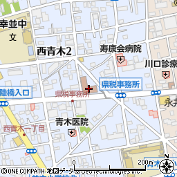 埼玉県川口地方庁舎　川口県税事務所法人県民税・事業税について・課税第一担当周辺の地図