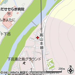 岐阜県下呂市湯之島402周辺の地図