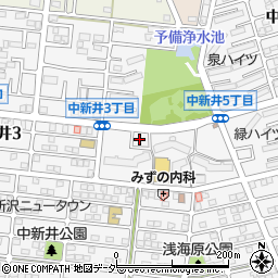 タイムズ西友所沢ニュータウン店駐車場周辺の地図