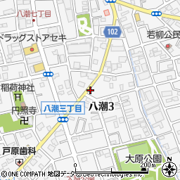 産経新聞八潮専売所周辺の地図
