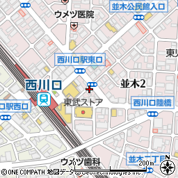ホワイト急便　西川口駅東口店周辺の地図