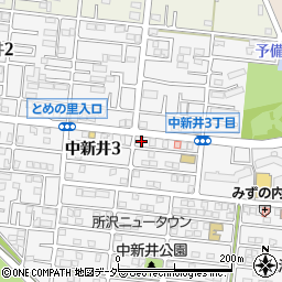 チケパ所沢中新井第２駐車場周辺の地図