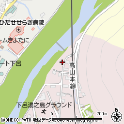 岐阜県下呂市湯之島407周辺の地図