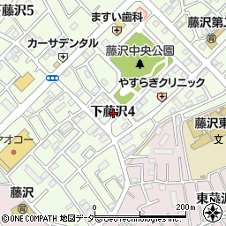 埼玉県入間市下藤沢4丁目周辺の地図