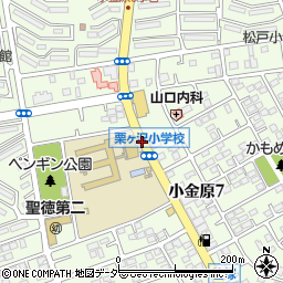 栗ヶ沢小学校周辺の地図