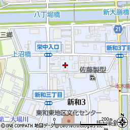 埼玉県三郷市新和3丁目108-2周辺の地図