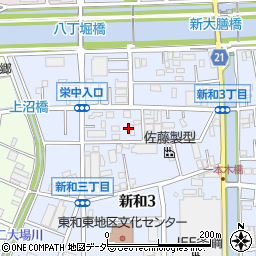 埼玉県三郷市新和3丁目112周辺の地図