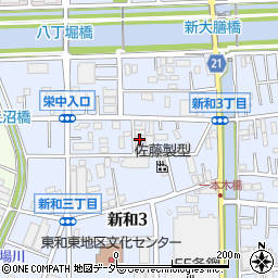 埼玉県三郷市新和3丁目148周辺の地図