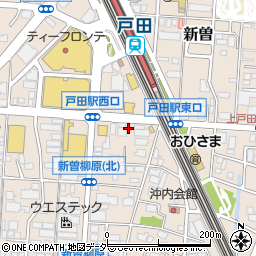 トヨタレンタリース埼玉戸田駅前店周辺の地図