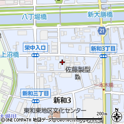 埼玉県三郷市新和3丁目115周辺の地図