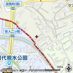 埼玉県草加市遊馬町114-6周辺の地図